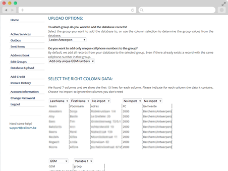 Database Importeren